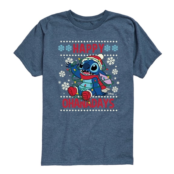 Disney - Happy Ohana Days - Youth Short Sleeve Graphic T-Shirt