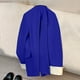 thumbnail image 4 of Blazer de mujer, moda informal, color liso, bolsillo, cuello vuelto, blusa de manga larga, blazer, blusa de dacrón para mujer, 4 of 4