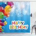thumbnail image 1 of Ambesonne Colorful Shower Curtain, Vibrant Balloons Sky, 69"Wx84"L, Multicolor, 1 of 3