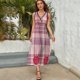 thumbnail image 5 of Geometric Grid Vestido Sin Mangas Vestidos Para Mujer, Vestido Suelto De Verano 2025, 5 of 5