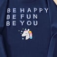 thumbnail image 4 of JUMEYU Kids Pajamas Girls Long Sleeve Toddler Baby Boys Girls Pajamas Set Round Neck Long Sleeve Snug Fit Sleepwear Pjs 5T 6T (Navy,5-6 Years), 4 of 4