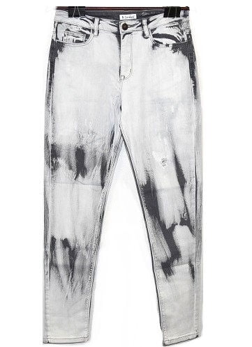 white washed skinny jeans