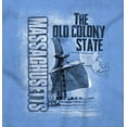 thumbnail image 2 of Massachusetts Old Colony MA Sailing Unisex Plus Fleece Graphic Hoodie Brisco Brands 2X, 2 of 5