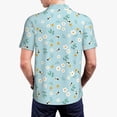 thumbnail image 6 of Cauagu Bee Flower Print Men's Polo Shirts, Short-Sleeve Polo Shirts for Men Performance Golf Shirt Athletic Casual Collared T-Shirt-4X-Large, 6 of 8