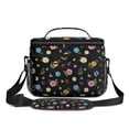 thumbnail image 2 of Lunch Box Pioneer Flower Floral Print Pattern Insulated Lunch Bag for Women Men,Medium Leakproof Lunchbox Cooler Bag Adjustable Strap,10 X 6.7 X 8 Inches, 2 of 6