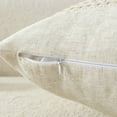 thumbnail image 4 of Fundas de almohada bohemias de 18 x 18 pulgadas, linda funda de almohada con borlas, funda de cojín neutra con acento de rayas, funda de almohada decorativa para sofá, cama, sofá, casa de campo,, 4 of 5