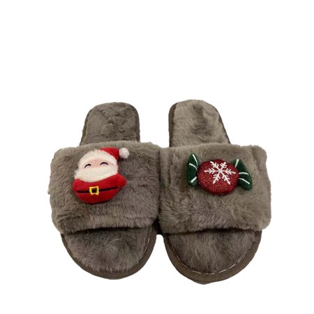 

Zedker Slippers for Women Indoor and Outdoor Slippers for Women Indoor Washable Christmas Suede Cotton Slippers Woolen Shoes Women s Home Indoor Floor Cute Warm Shoes