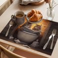 thumbnail image 3 of Placemat Set of 4 Cat Newspaper Placemats for Dining Table Kitten on Bathtub Washable Table Mats for Kitchen and Party Decor Indoor & Outdoor Use, 3 of 8