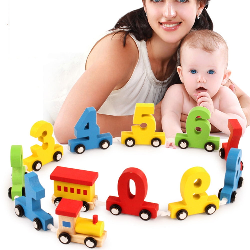 baby Wooden Train Educational toys T9H1 