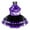 Purple, variant on Kids Girls Shiny Sequins Dance Dress Figure Skating Sleeveless Halter Tutu Leotard Dancewear Gold 8