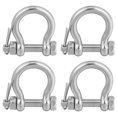 thumbnail image 1 of EeaseCA 4pcs Practical Metal Shackle Metal Shackle Lifting Shackle D-Shaped Shackle, 1 of 7