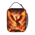 thumbnail image 3 of Blazing Phoenix Rising Halloween Lunch Bag Portable Thermal Lunch Box for Men and Women, 3 of 6