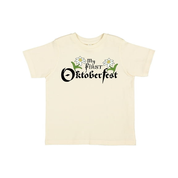 Inktastic My First Oktoberfest with Edelweiss Flowers Boys or Girls Toddler T-Shirt