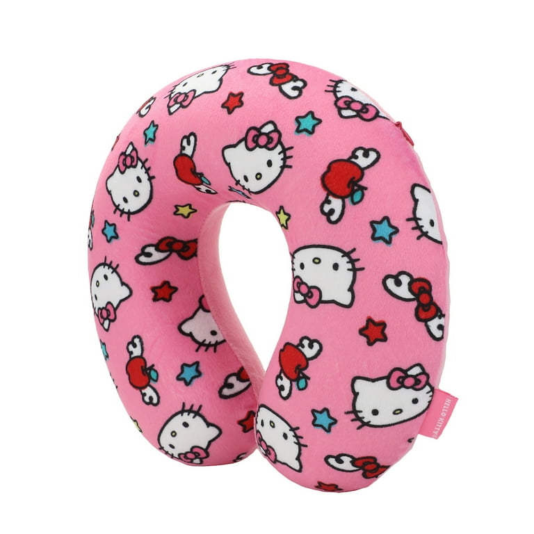 Bioworld Hello Kitty Travel Set, Neck Pillow, Eye Mask, Throw