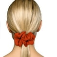 thumbnail image 4 of Scrunchies Cotton Knit Jumbo Size 3-Pack Ponytail Holder Made in USA Scrunchie King Orange, 4 of 6