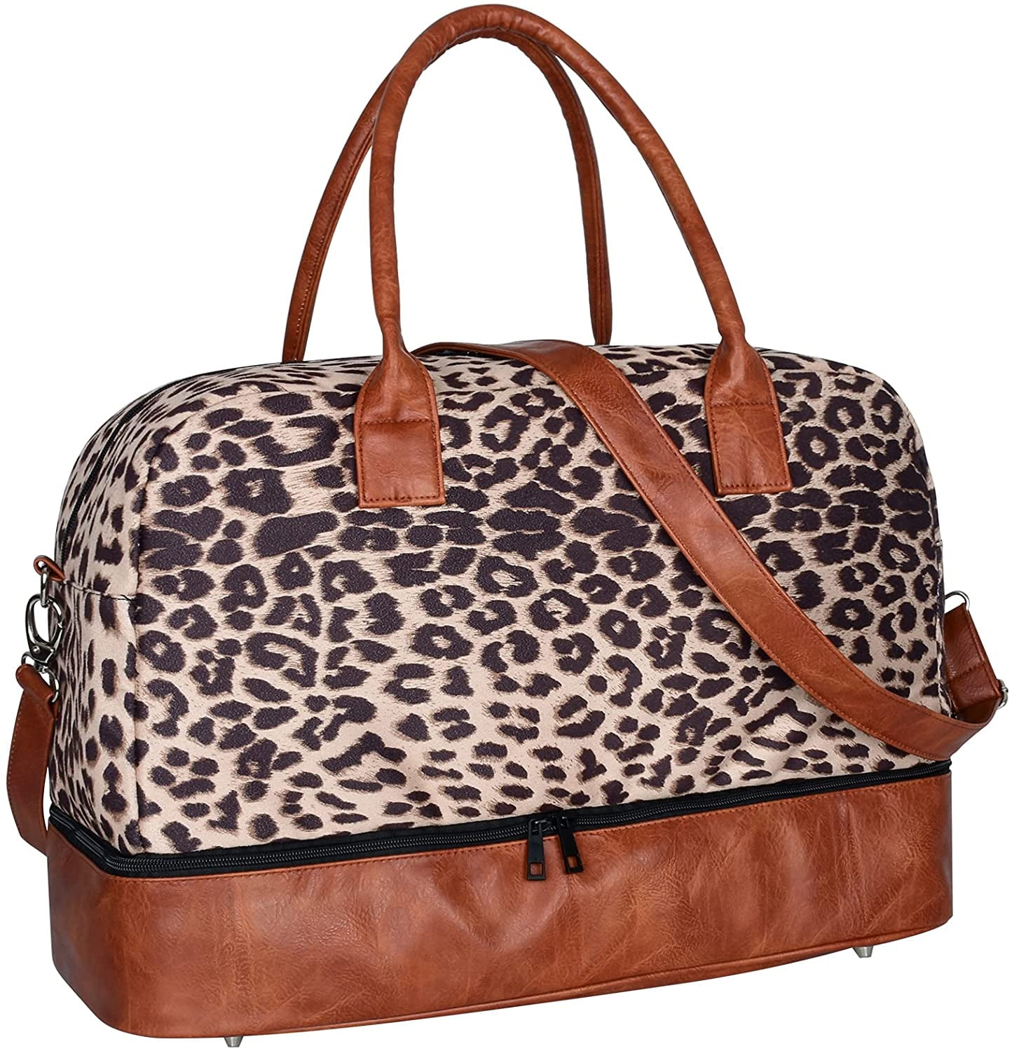 Womens Bags Duffel bags and weekend bags Ganni Synthetic Leopard Print Weekender Bag 