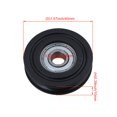thumbnail image 4 of BQLZR 6PCS Noir U en Forme de Poulie de Roulement Revêtue de Plastique 8x40x10MM, 4 of 5