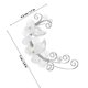 thumbnail image 2 of BEADCEST 1Par Aretes Ear Wrap En Con Floral Y Perla Para Uso Decorativo En Mujer, 2 of 8