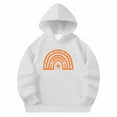 thumbnail image 5 of Spazoro Girls Hooded Sweatshirts, Soft & Comfy Fashion Cute Print Long Sleeve Fall Winter Tops for Girls White Size 13 T, 5 of 6