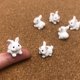 thumbnail image 1 of 5/10 piezas adorables de conejo en miniatura de resina: lindo adorno de jardín de hadas, micropaisaje, manualidades de decoración DIY, 1 of 5