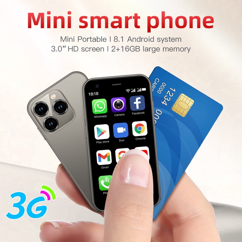 SOYES XS15 Android 8.1 2GB RAM 16GB ROM Ultra-thin 3 Inch Dual SIM Smart Phone, Grey