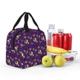 thumbnail image 4 of Yiaed Mardi Gras and Donuts Print Insulated Lunch Bag Reusable Cute Tote Lunch Box, Leakproof Cooler Lunch Bags for Work Office Travel School Picnic, 4 of 5
