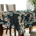 thumbnail image 3 of Coolnut Daisy Flower Tablecloth, Waterproof Washable Polyester Square Table Cover, Durable Tablecloth for Kitchen Dining Table Party Decor, 54"X 72", 3 of 7