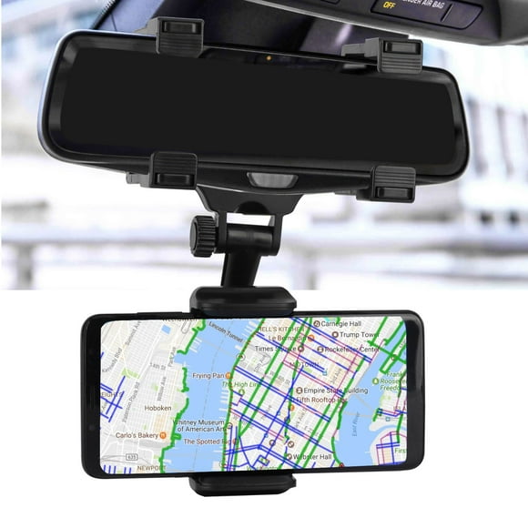 Rear View Mirror Cell Phone Holder