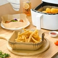 thumbnail image 6 of 300pcs Air Fryer Liners, 7.9 Inch Square Disposable Air Fryer Cooking Paper, Oil Resistant, Waterproof, Non-Stick Parchment Paper for 5-7 QT Air Fryer Baking Roasting Microwave, 6 of 7