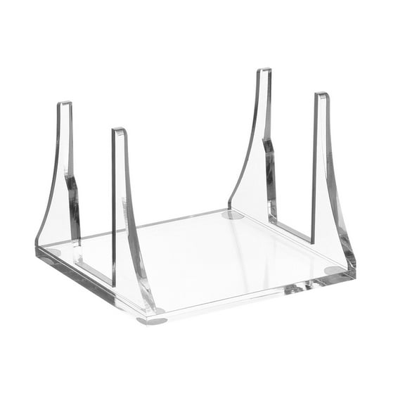 CIYISON Vertical Stand Bracket for Mac-Mini M1 Host Acrylic Desktop TV Box Router Stand Transparent Clear Compact Holder