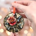 thumbnail image 4 of Ornament Window Hanging, Red Rose Black Butterfly Suncatcher for Doors Home Sun Catchers Decoration and Christmas, Mother's Day Birthday Gifts for Women, Men, and Mom, 2025,, 4 of 5