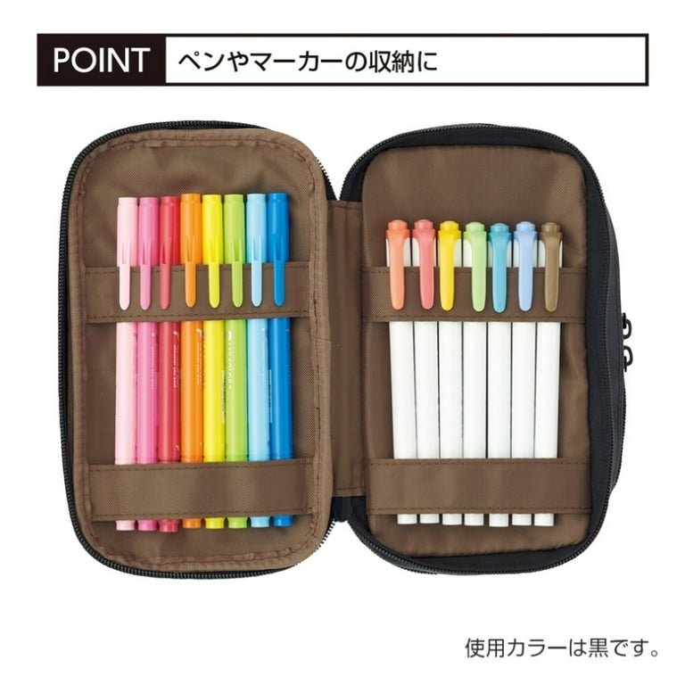Lihit Lab Pencil case A7551-4 ( Orange ) Book type