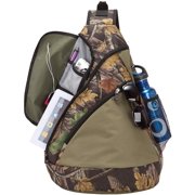 Travelwell Unisex Sling Backpack, Camouflage, 600D Polyester