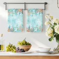 thumbnail image 3 of Coastal Kitchen Towels Set of 1, Summer Nautical Beach Coral Starfish Blue Ombre Absorbent Dish Towels for Kitchen, Microfiber Hand Towel, Quick Drying Tea Towel for Cleaning Decorative Dishcloths, 3 of 7