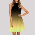 thumbnail image 2 of TSADFHJI Jupes Midi Plissées pour Femmes Robes pour Femmes Col Fluide Sans Manches Longueur Genou Robe de Plage Irrégulière TG, 2 of 7