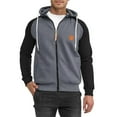 thumbnail image 7 of ZCFZJW Raglan Sleeve Hoodie Tops for Men Lightweight Casual Patchwork Long Sleeve Drawstring Long Sleeve Full Zip up Hooded Pullover Sweatshirts with Pockets Dark Gray XXL, 7 of 7