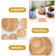 thumbnail image 4 of 3 Pcs Wooden Pallet Drink Coasters Indoor Plants House Flowerpot Saucer, 4 of 6