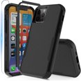 thumbnail image 1 of IBAOLE Étui pour iPhone 12 Pro & Étui iPhone 12 + Protecteur d'Écran Trempé IBAOLE Protection Robuste Antichoc Antichoc 3 en 1 Étui de Navette - Noir Noir iPhone 12 / iPhone 12 Pro, 1 of 7