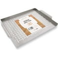 Yukon Glory Grill Topper Tray Stainless Steel Grilling Pan with for BBQ and Vegetables