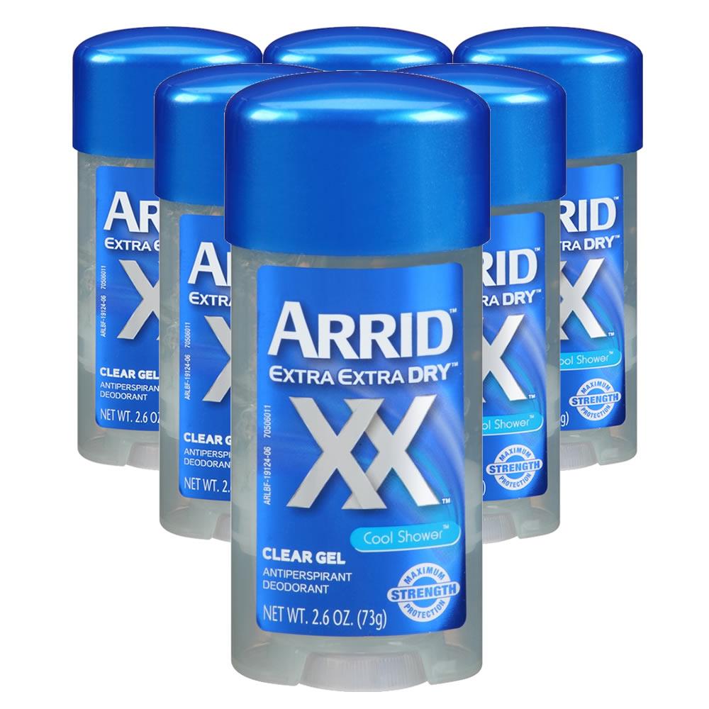 Arrid XX Dry Cool Shower Gel 6Pack 48hr Maximum Strength Deodorant