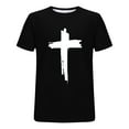 thumbnail image 2 of Fmbrln Mens Short Sleeve T-Shirts Fashion Casual Print Tees Summer Crew Neck Sports Tops, 2 of 5
