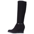 thumbnail image 4 of Womens Lauren Ralph Lauren Tula Knee-High Wedge Boots, Black, 4 of 6