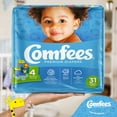 thumbnail image 6 of Comfees Baby Baby Diaper Size 4, 12 hour protection 22 to 37 lbs., 31 Count, 4 Packs, 124 Total, 6 of 6
