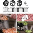 thumbnail image 4 of Commercial Food Processor 20-Cup Electric Vegetable Dicer Chopper 600W 5 in 1 Professional Veggie Shredder Grater Multifunctional Meat Grinder Blender with 5 Stainless Steel Blades, 4 of 8