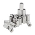 thumbnail image 3 of Coupling Nut, Heavy Duty 304 Stainless Steel Female Thread Connector Nuts 20Pcs  For Pipeline, 3 of 8