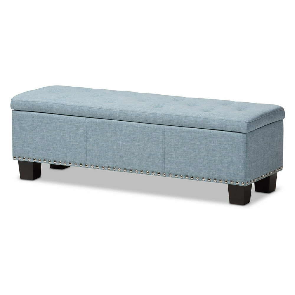Baxton Studio Hannah Modern and Contemporary Light Blue Fabric