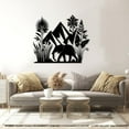 thumbnail image 3 of African Elephant and Mountain Metal Wall Art, 3 of 6
