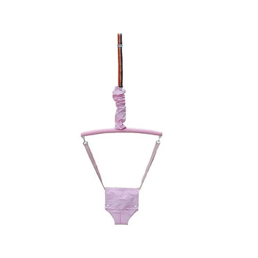 Doorway Jumper, Baby Jumper Swing with Adjustable Seat Bag, Baby Door Bouncer and Swing Jumper for Toddler Infant, Baby Along Toys for Training Balance, Ages 6 Months  , Pink