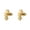 Golden, variant on Trayknick Chic Triple Star Ear Studs Stainless Steel Earrings Women Piercing Jewelry Charm Black