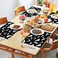 thumbnail image 2 of Halloween Bat Pattern Summer Placemats Table Placemats Set Of 4-Linen Kitchen Washable Placemats Table Mats 11.8"x17.7" Non-Slip Heat Resistant, 2 of 6